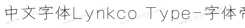 中文字体Lynkco Type字体转换